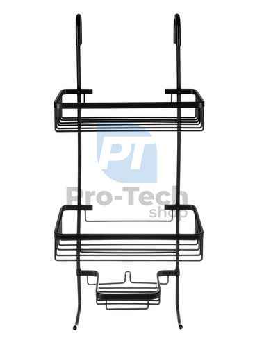 Viseća polica za tuš - crna 75611
