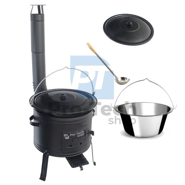 Set za gulaš s inox kotlićem 22l Pro-Tech CHEF 40693